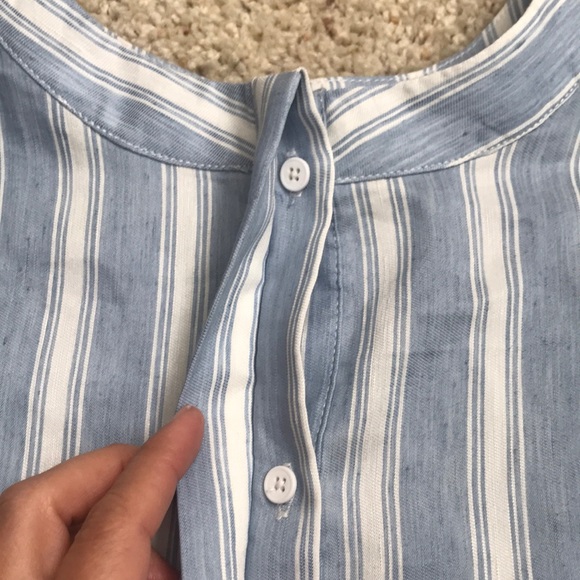 BB Dakota 💙 Sleeveless Chambray Shirtdress - Picture 4 of 6